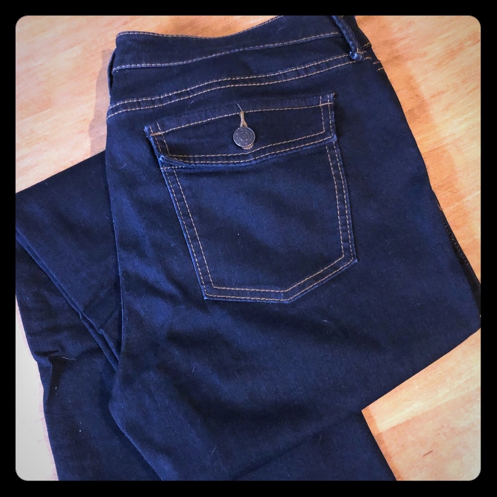 Dark wash Banana Republic bootcut jeans